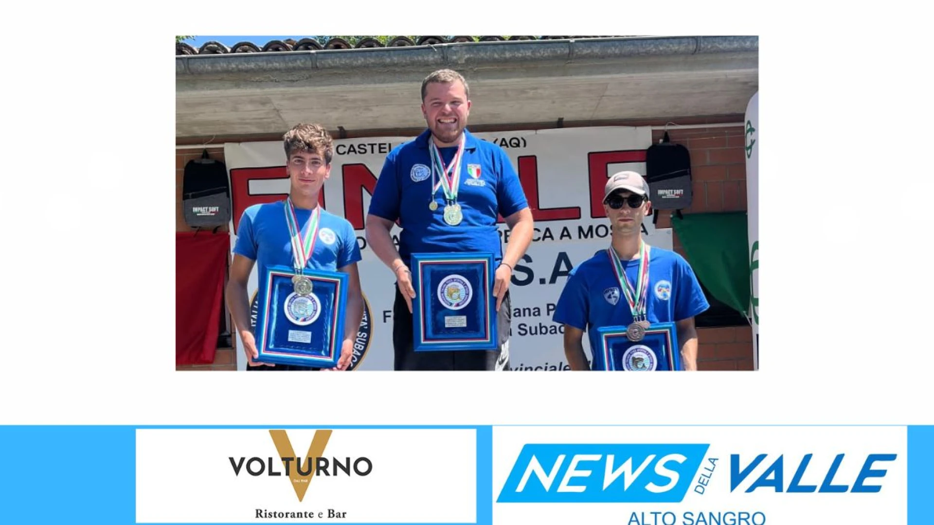 Campionati italiani under 23 di pesca a Mosca sul Sangro e Volturno. Sps Ravindolese "pigliatutto". Conquistato per intero il podio finale con tre atleti.